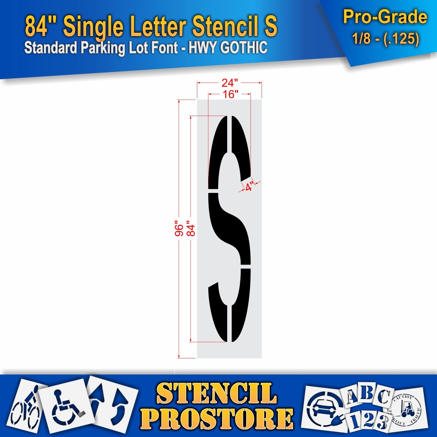 84" Alphabet Kit Stencil
