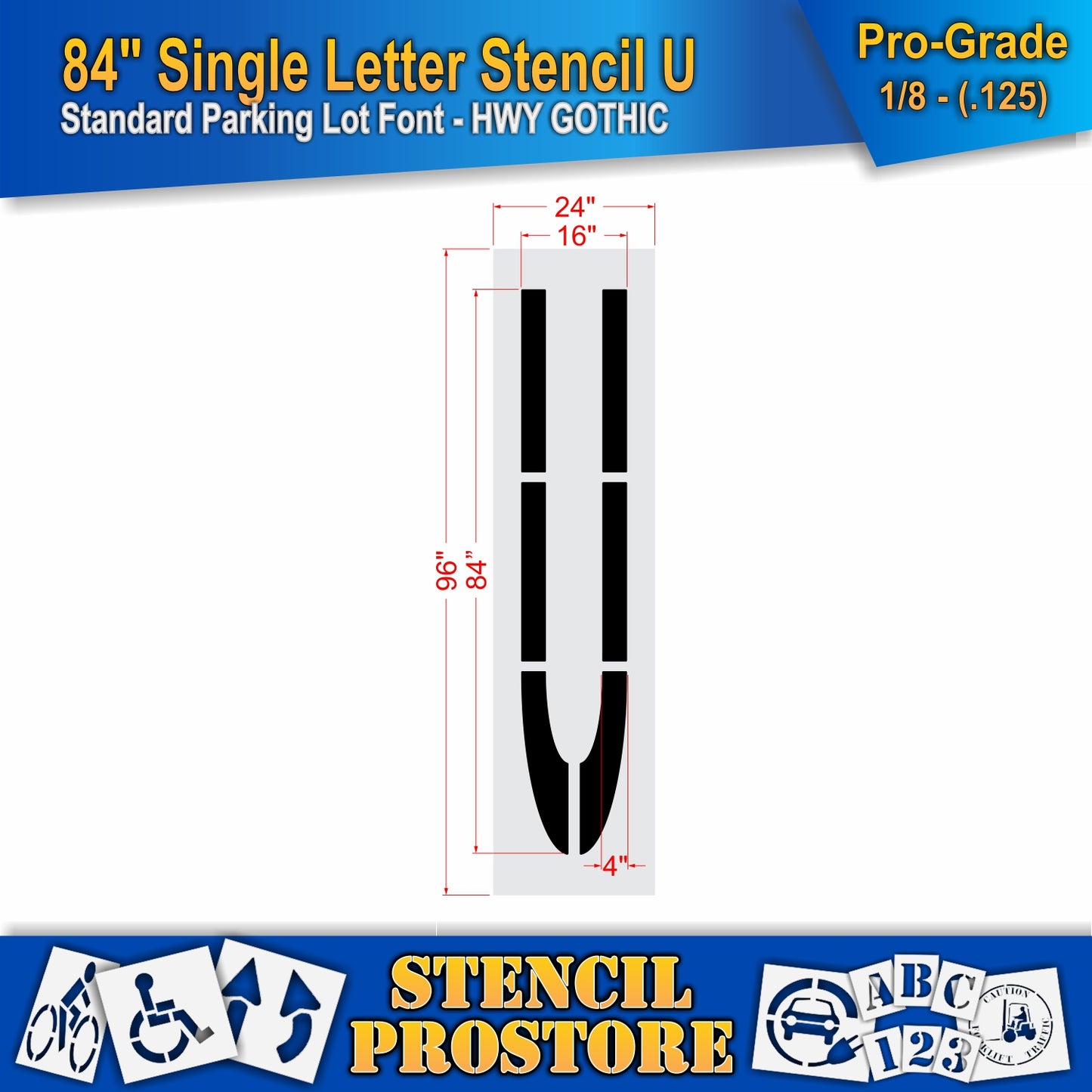 84" Alphabet Kit Stencil