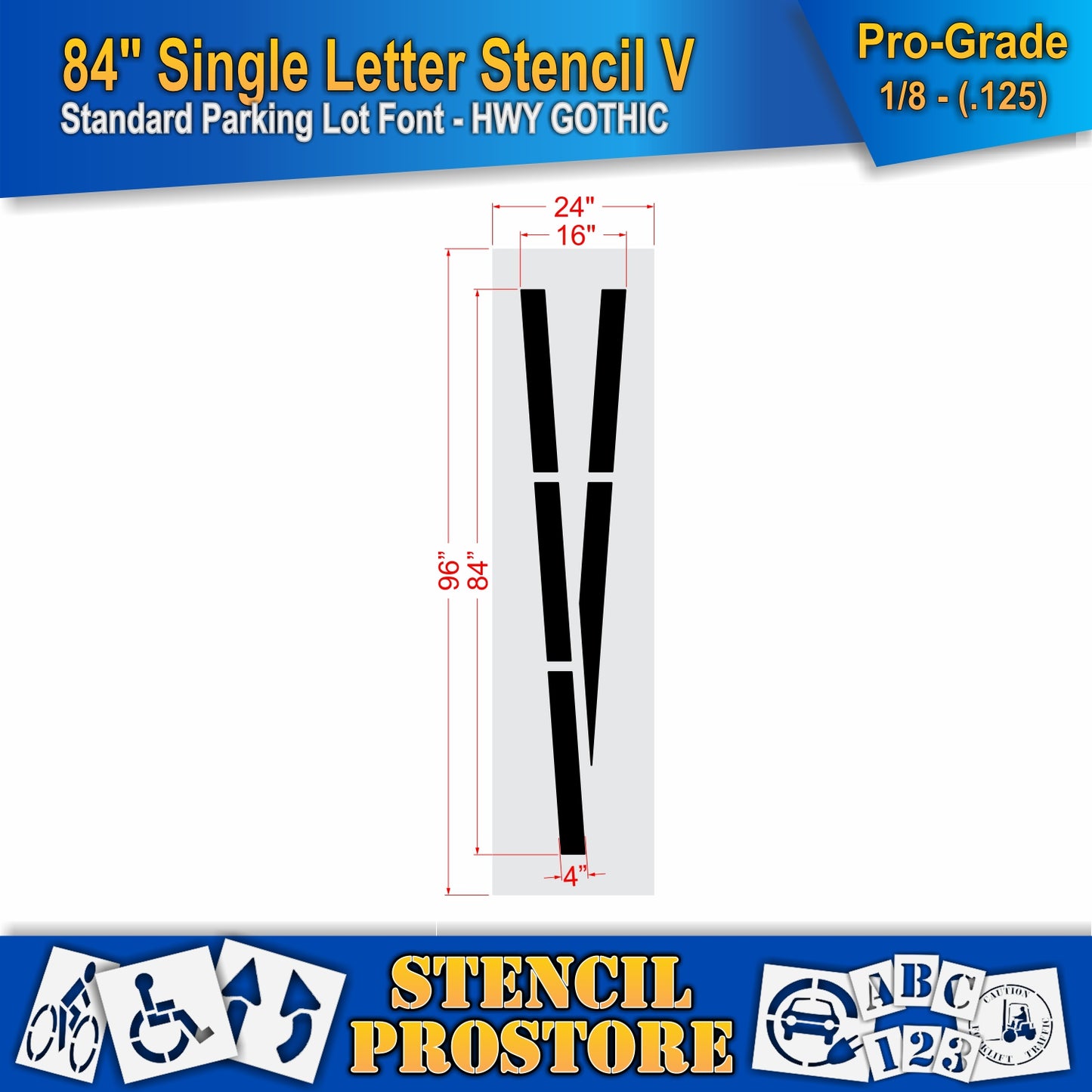 84" Alphabet Kit Stencil