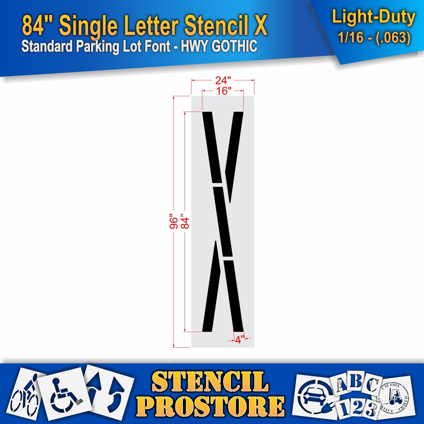 84" Alphabet Kit Stencil