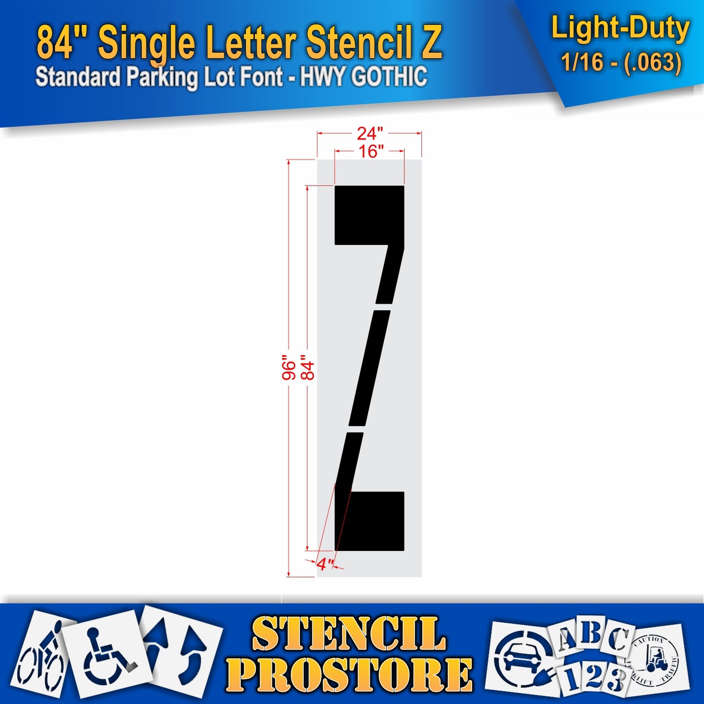 84" Alphabet Kit Stencil