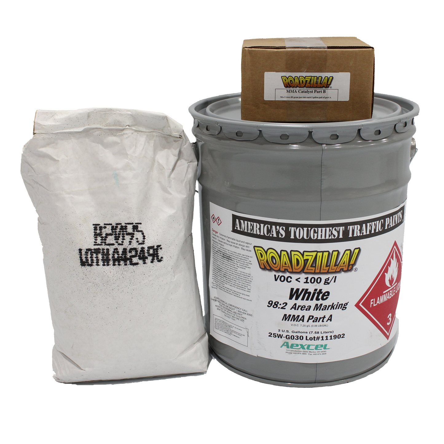 Roadzilla 98:2 Marking Paint White Full Set