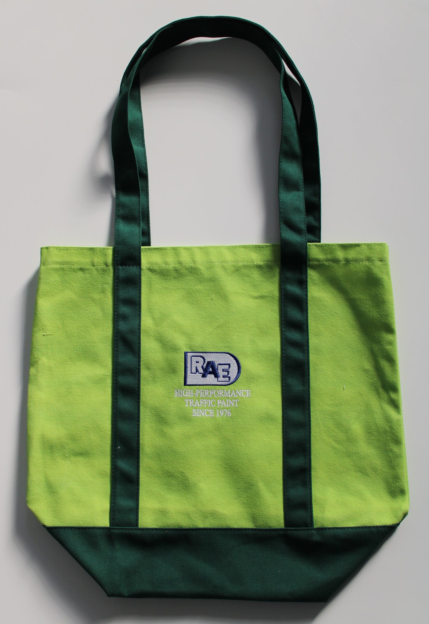 picture of RAE solid green nature tote bag
