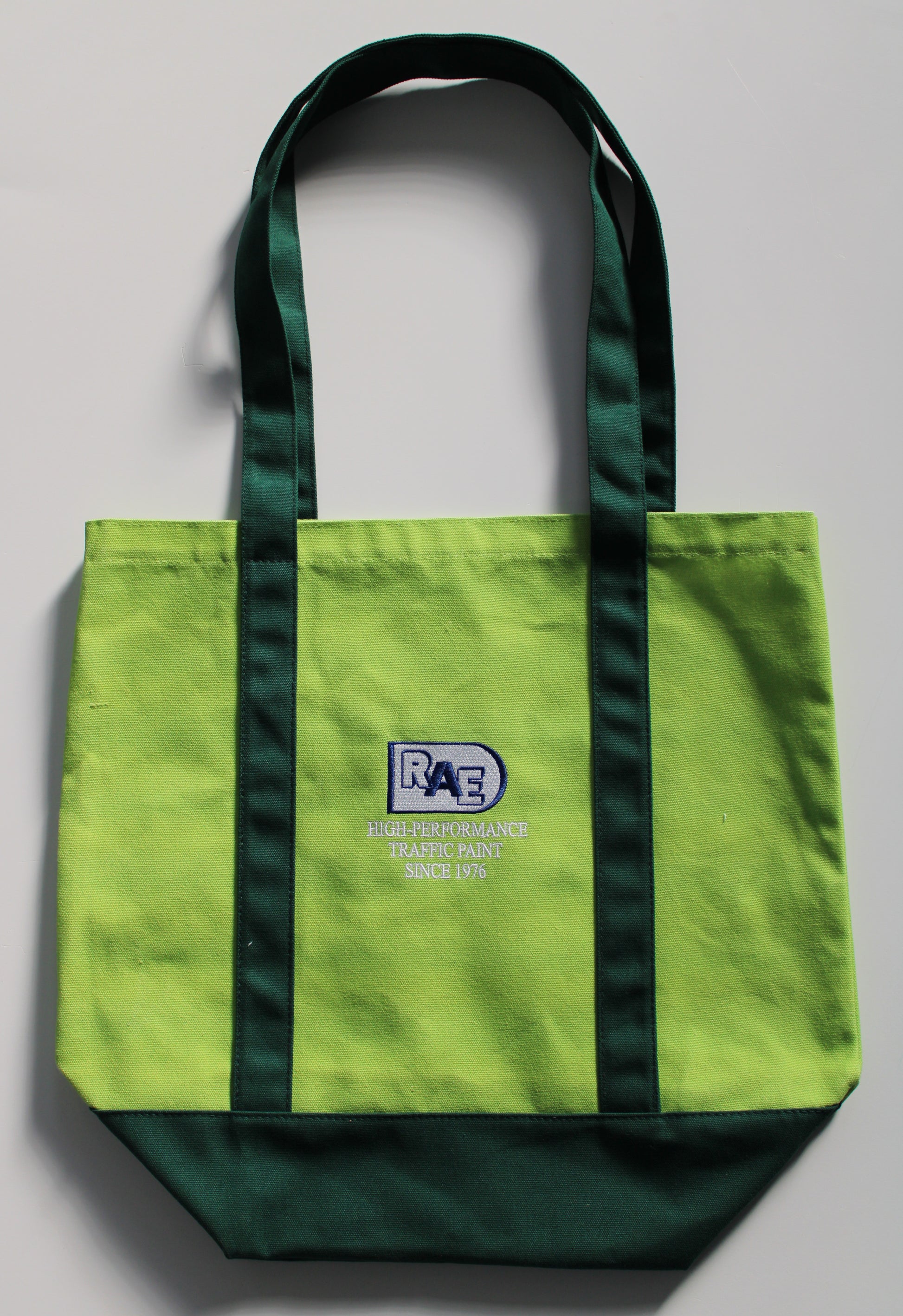 picture of RAE solid green nature tote bag