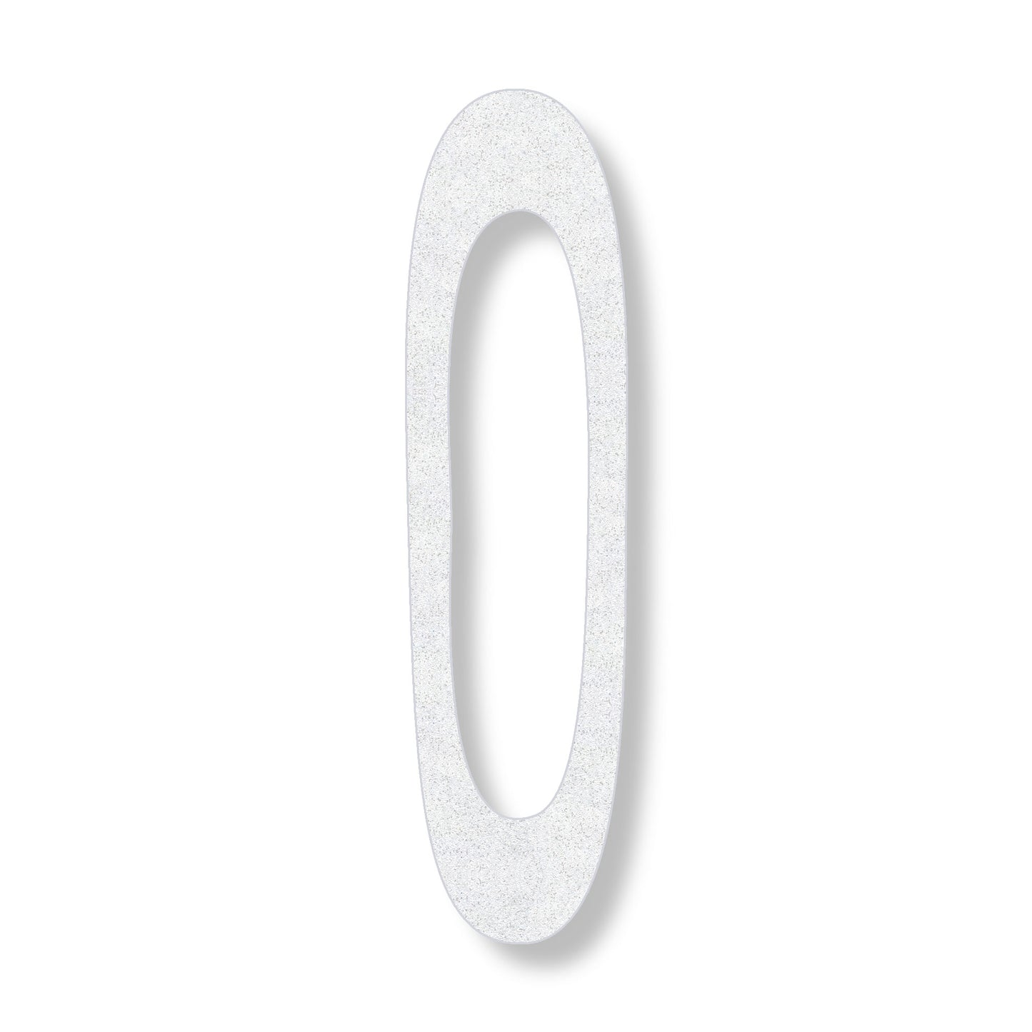 White preformed thermoplastic number 0