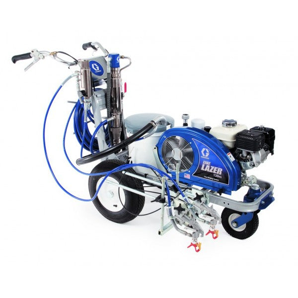 A Graco LineLazer V 130HS - Hydraulic Airless Line Striper (2 Guns) 3/4 front view