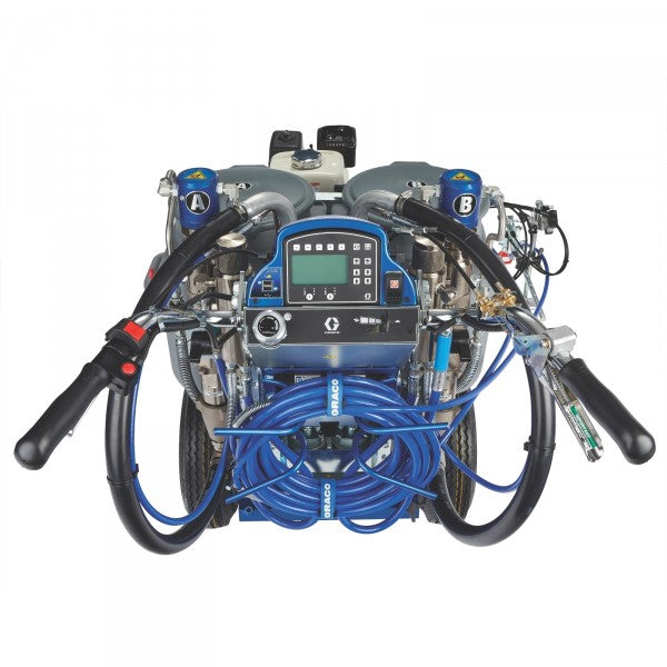 A Graco LineLazer V 200DC, HP Reflective Series - Two Gun, Automatic back/above view