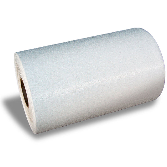 A roll of white thermoplastic for lines