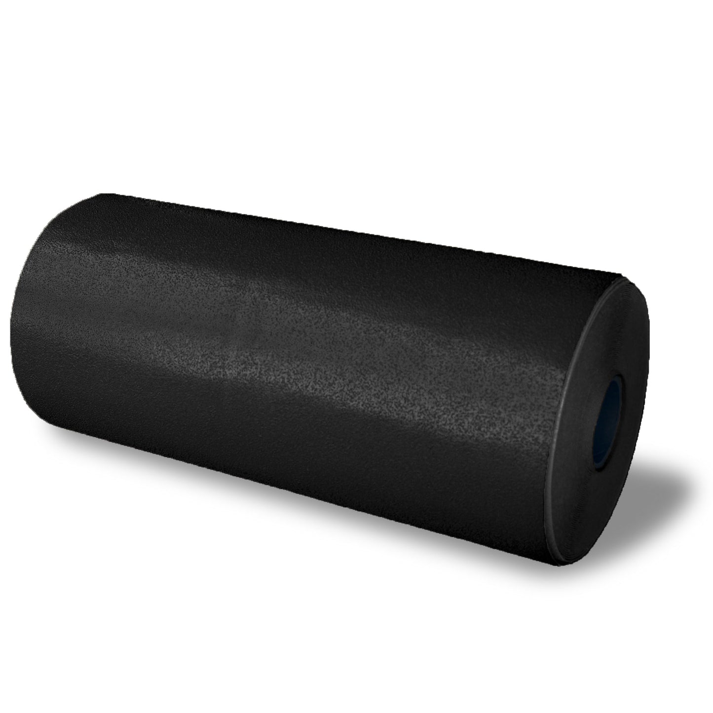 A roll of black thermoplastic for lines