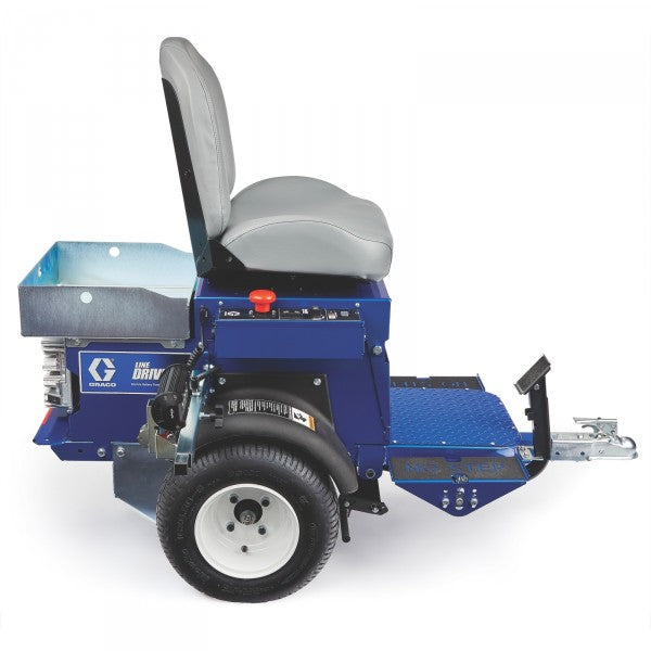 A Graco LineDriver ES Ride-On Attachment (4 AGM Batteries) side view