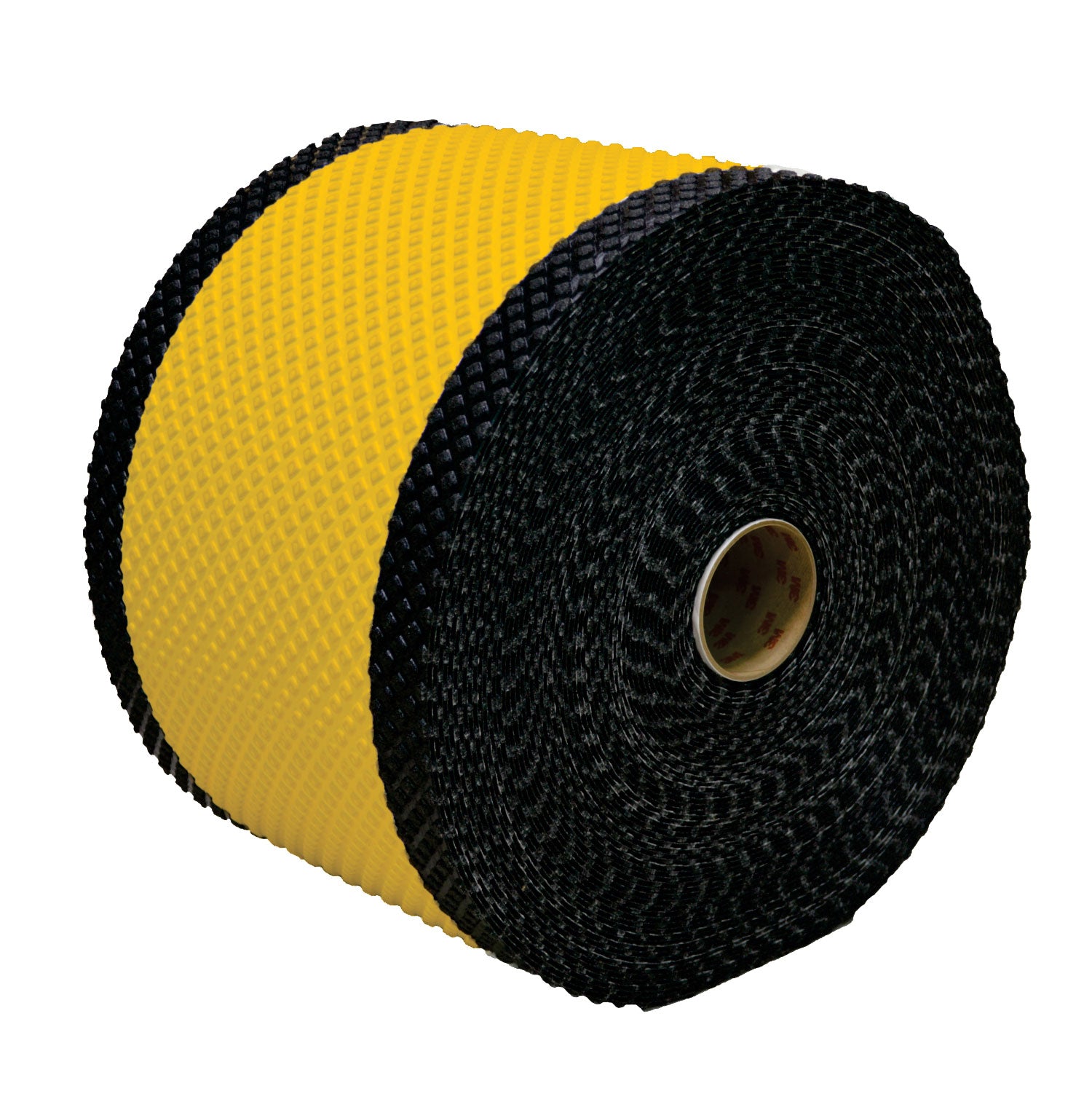 Yellow textured tape with a black border