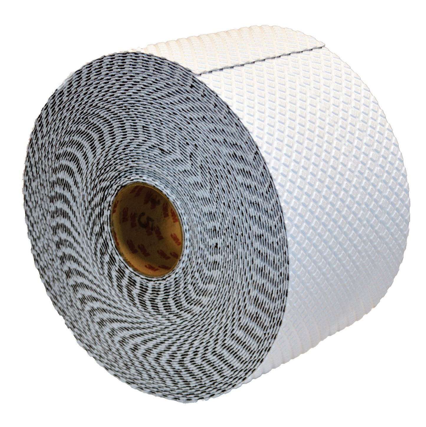 Roll of white textured tape.