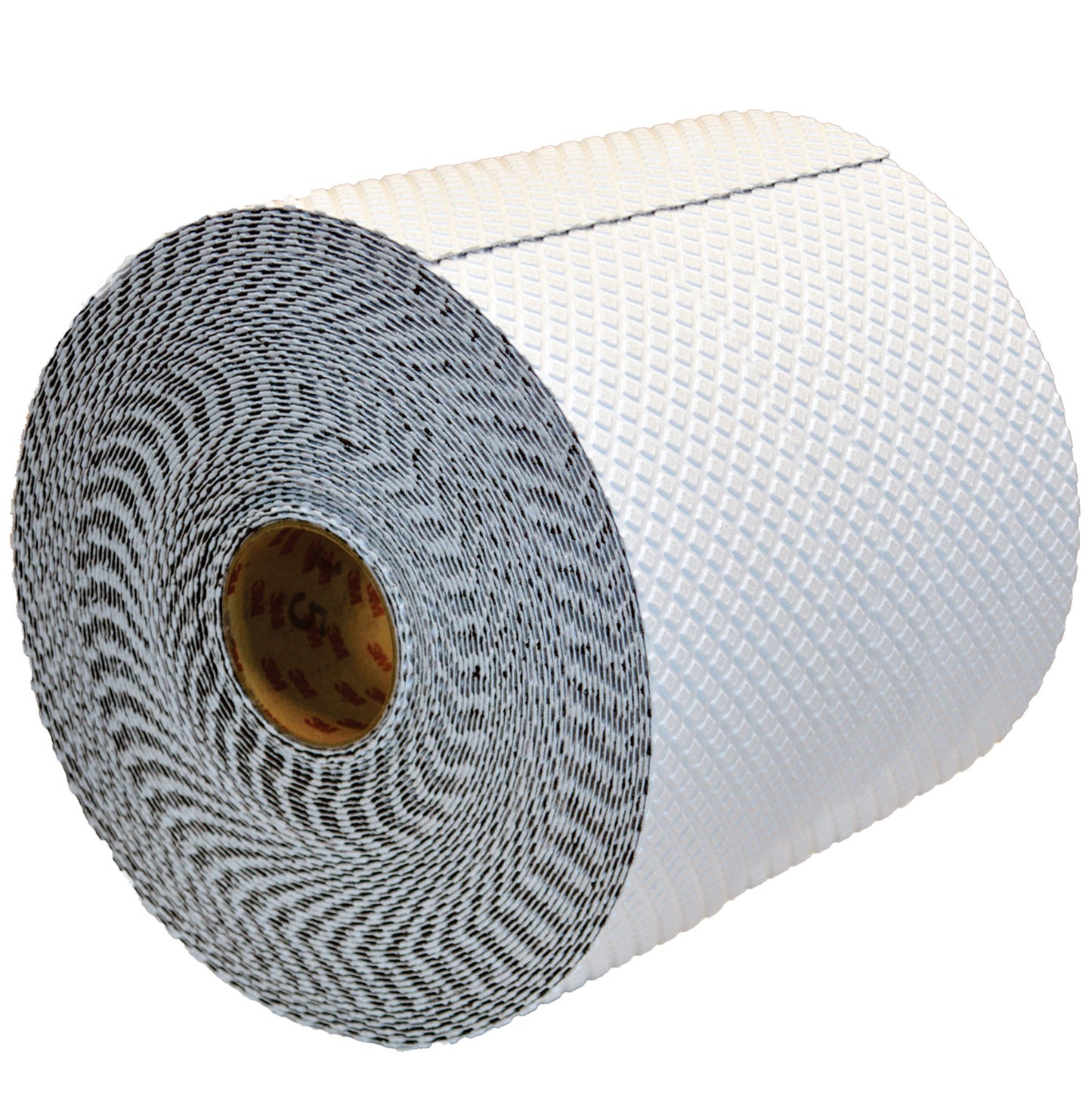 Roll of white textured tape.