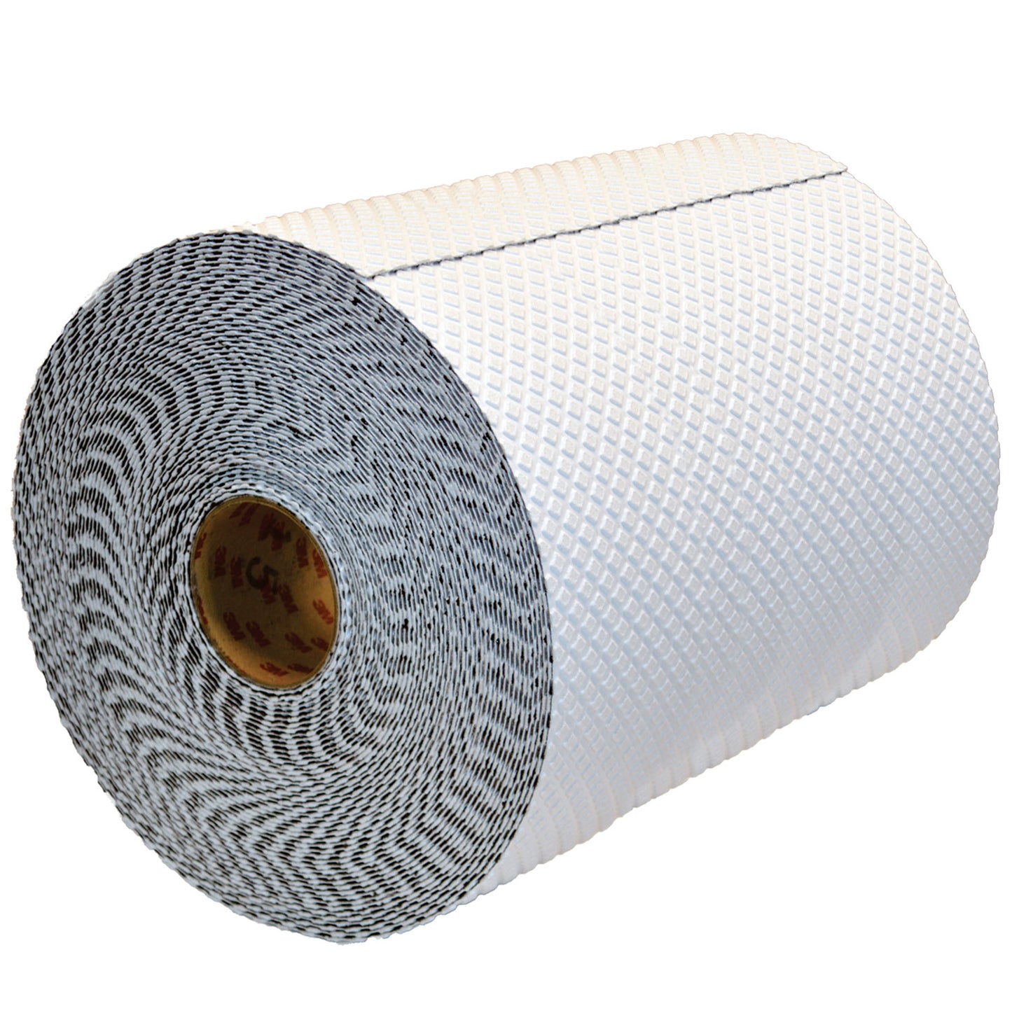 Roll of white textured tape.