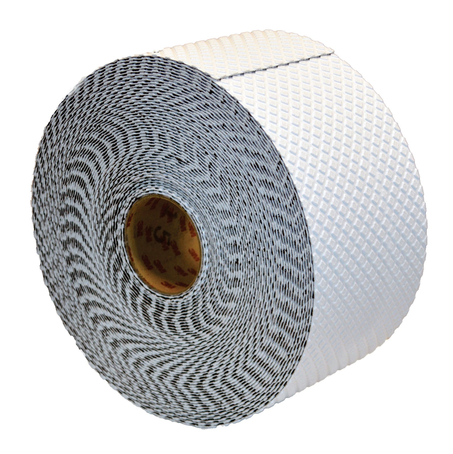 Roll of white textured tape.