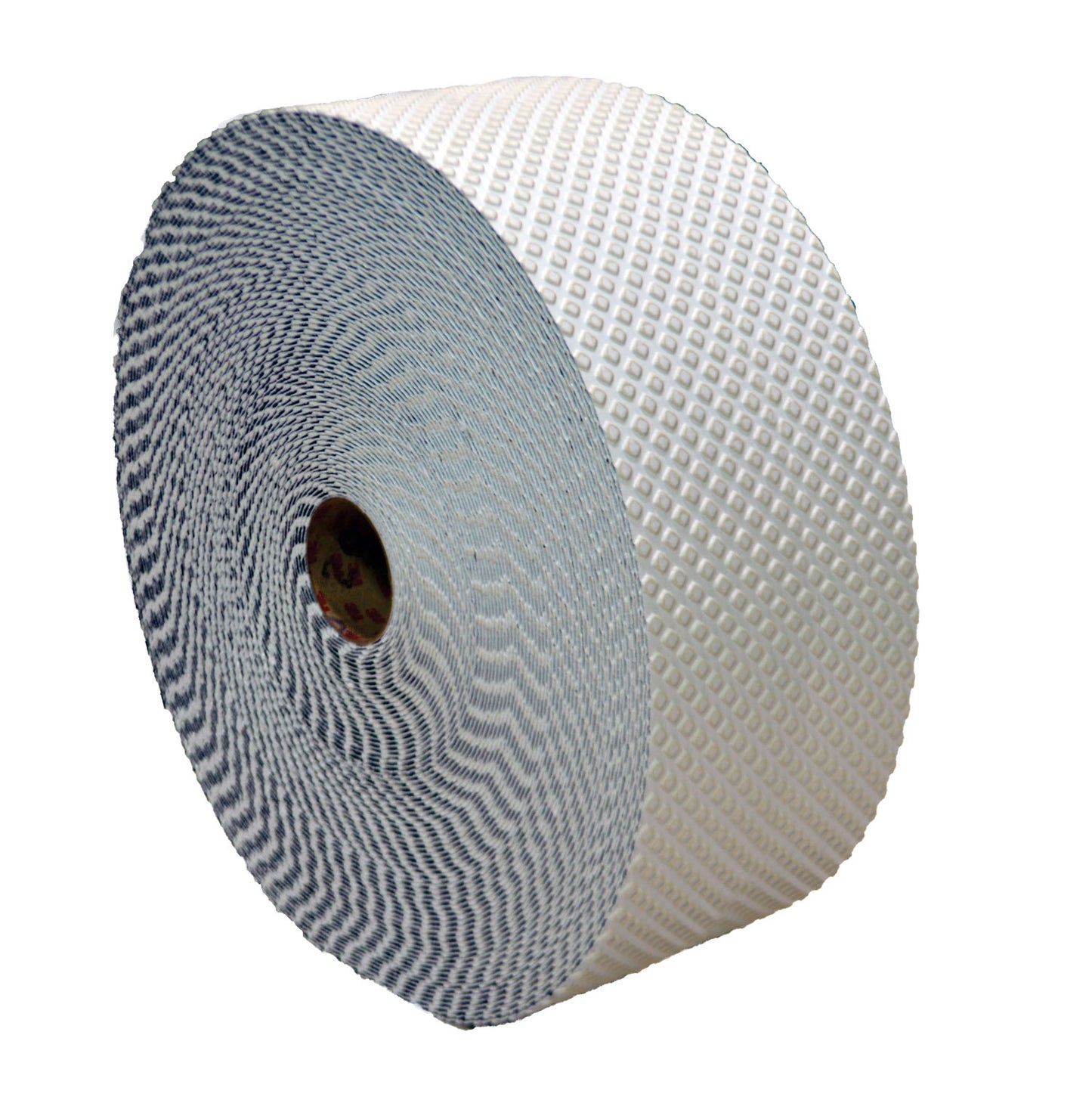 Roll of white textured tape.