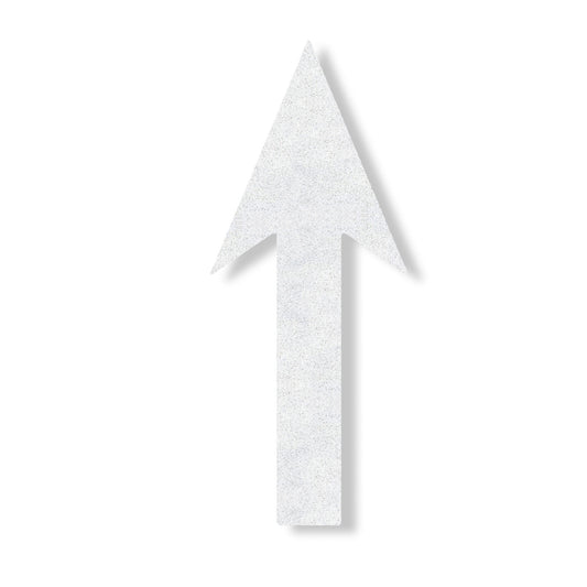 white preformed thermoplastic 6' straight arrow