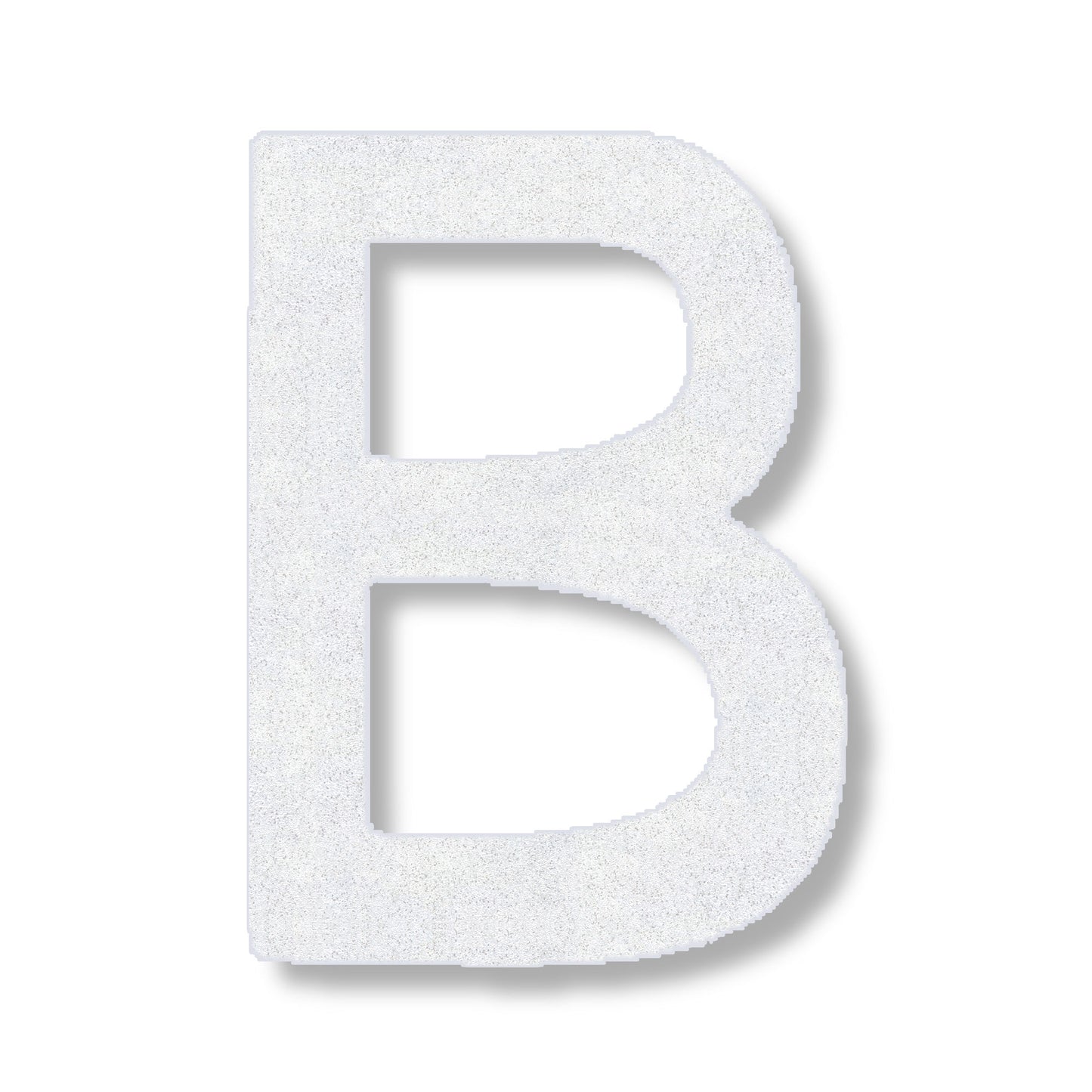 Letter B in white