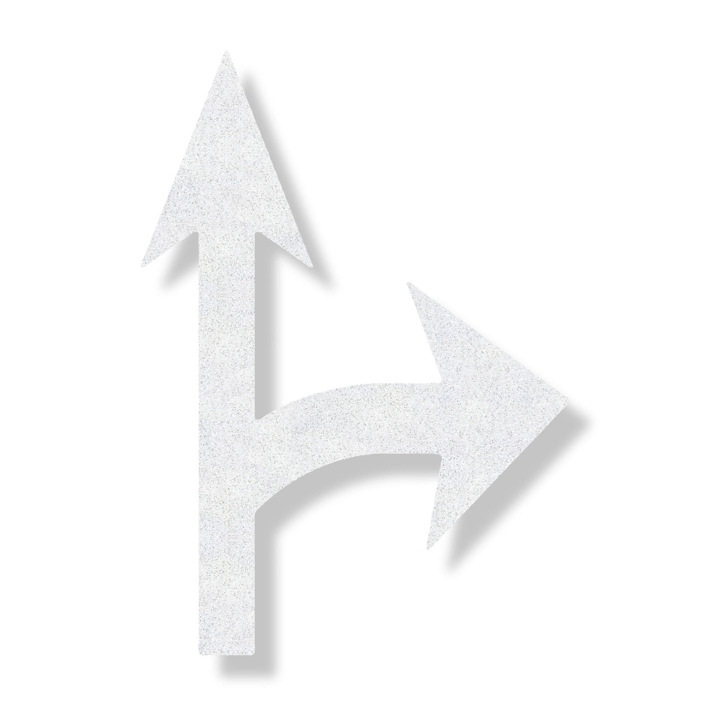 White Combo Arrow pointing up and right