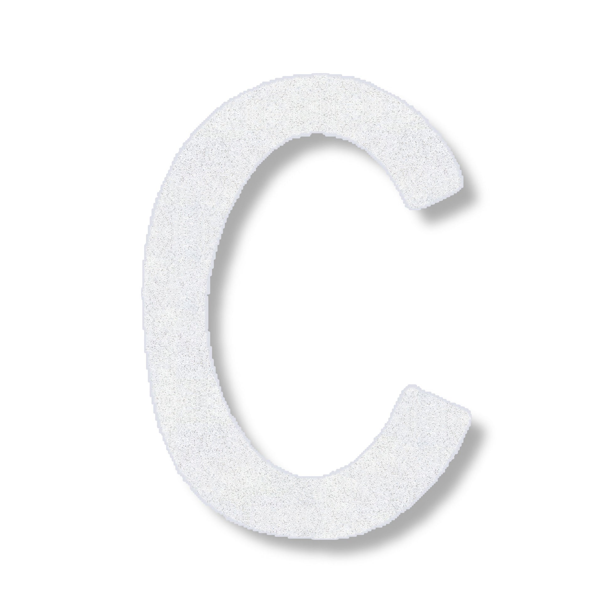 Letter C in white