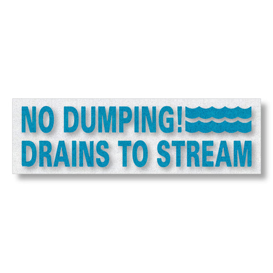 Preformed Thermoplastic Storm Drain Markers