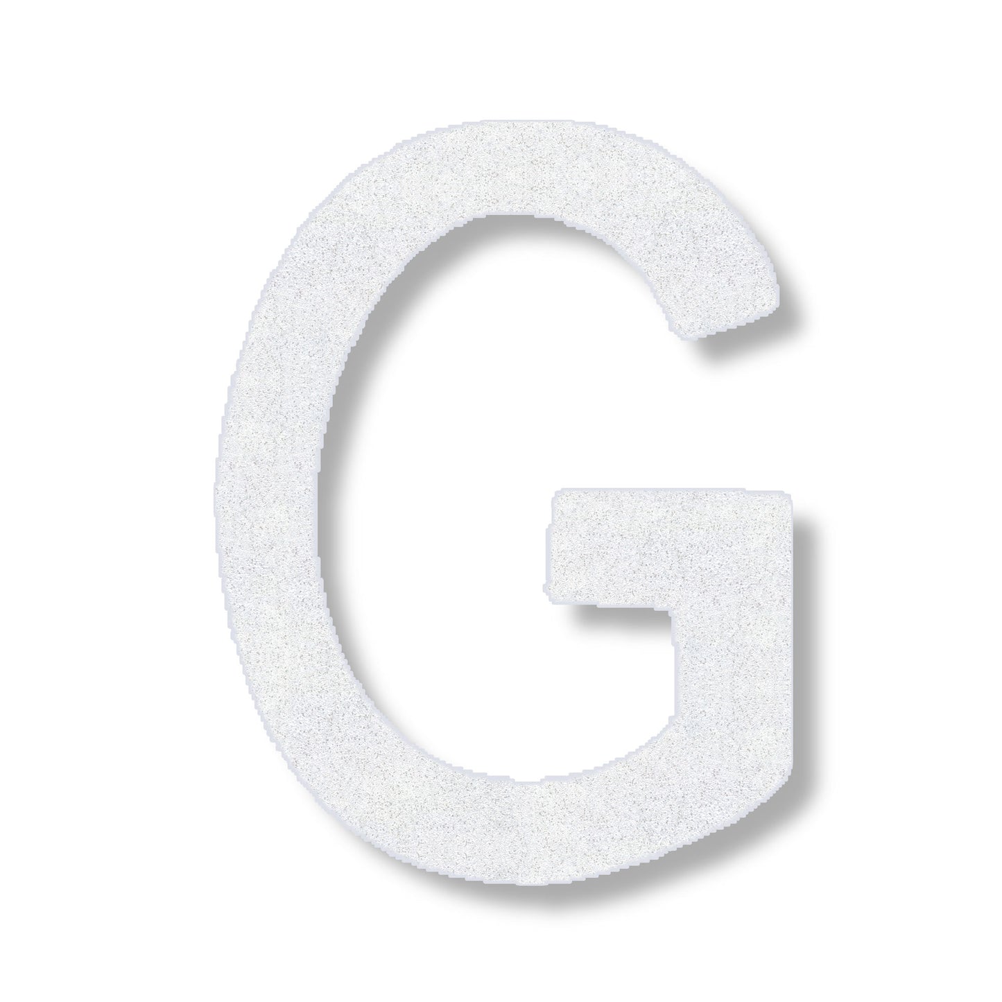 Letter G in white