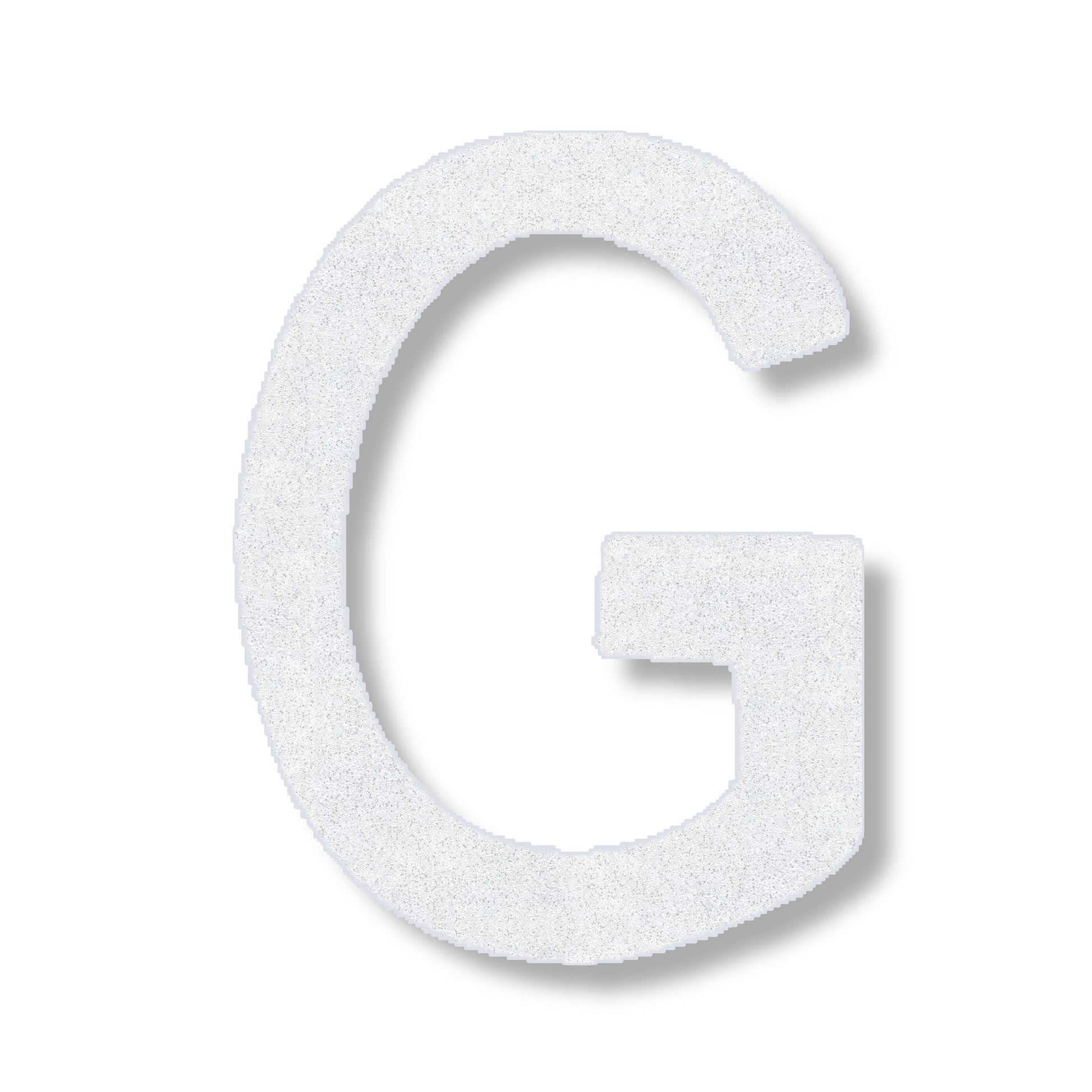 Letter G in white