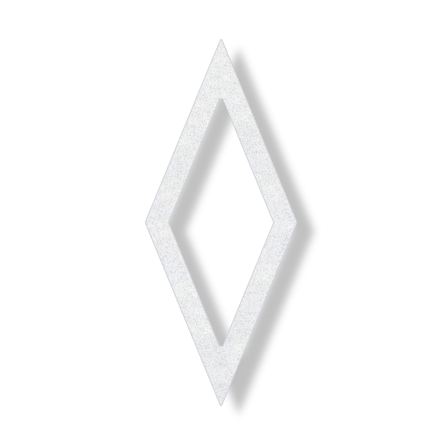 white preformed thermoplastic bike symbol outline of a white diamond