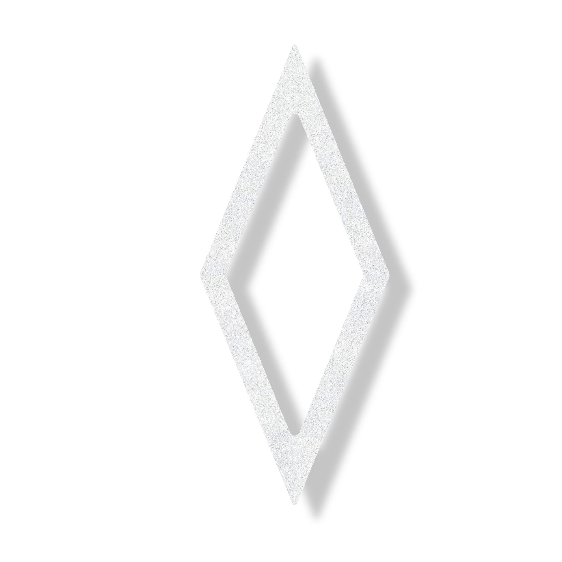 preformed thermoplastic bike symbol of a white diamond
