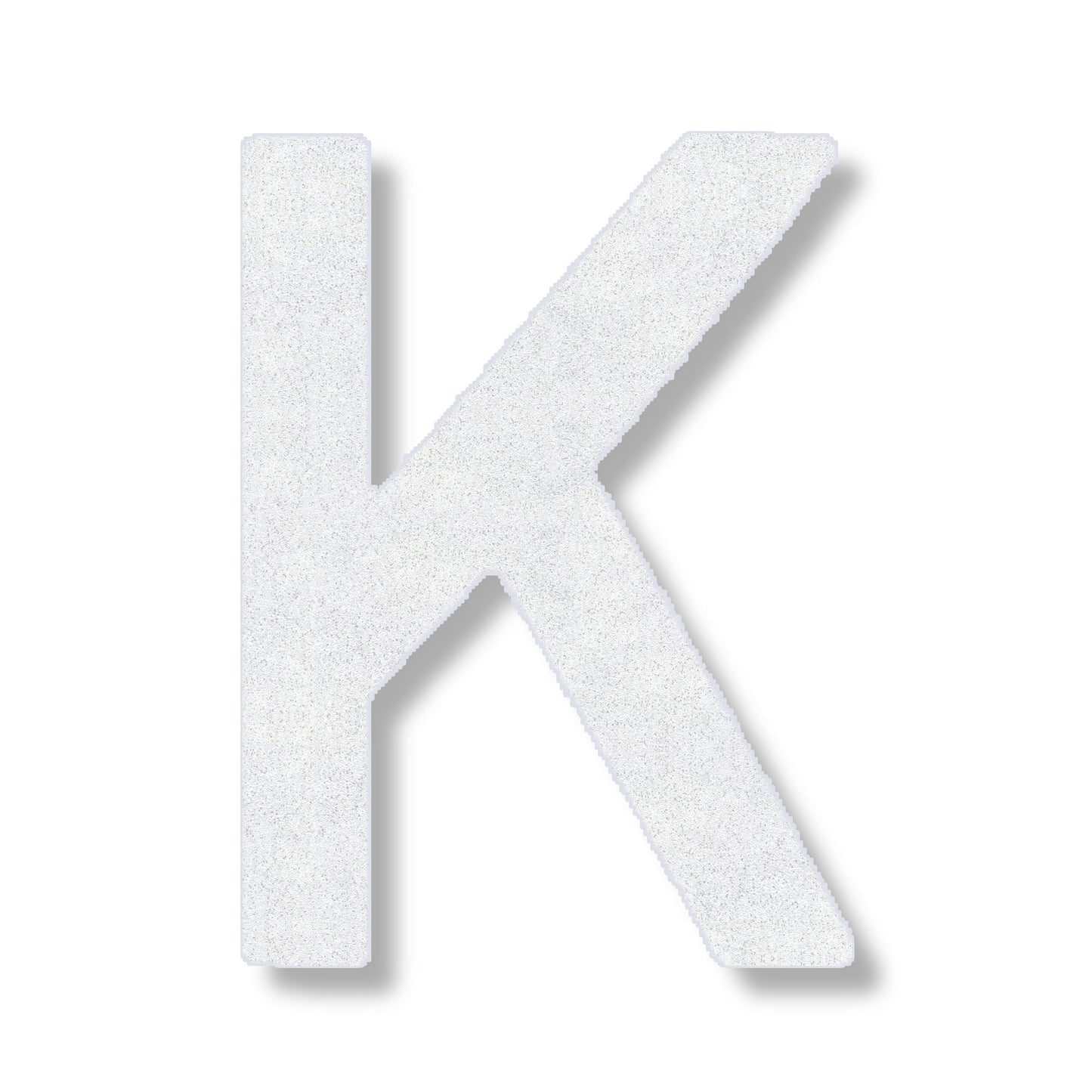 Letter K in white
