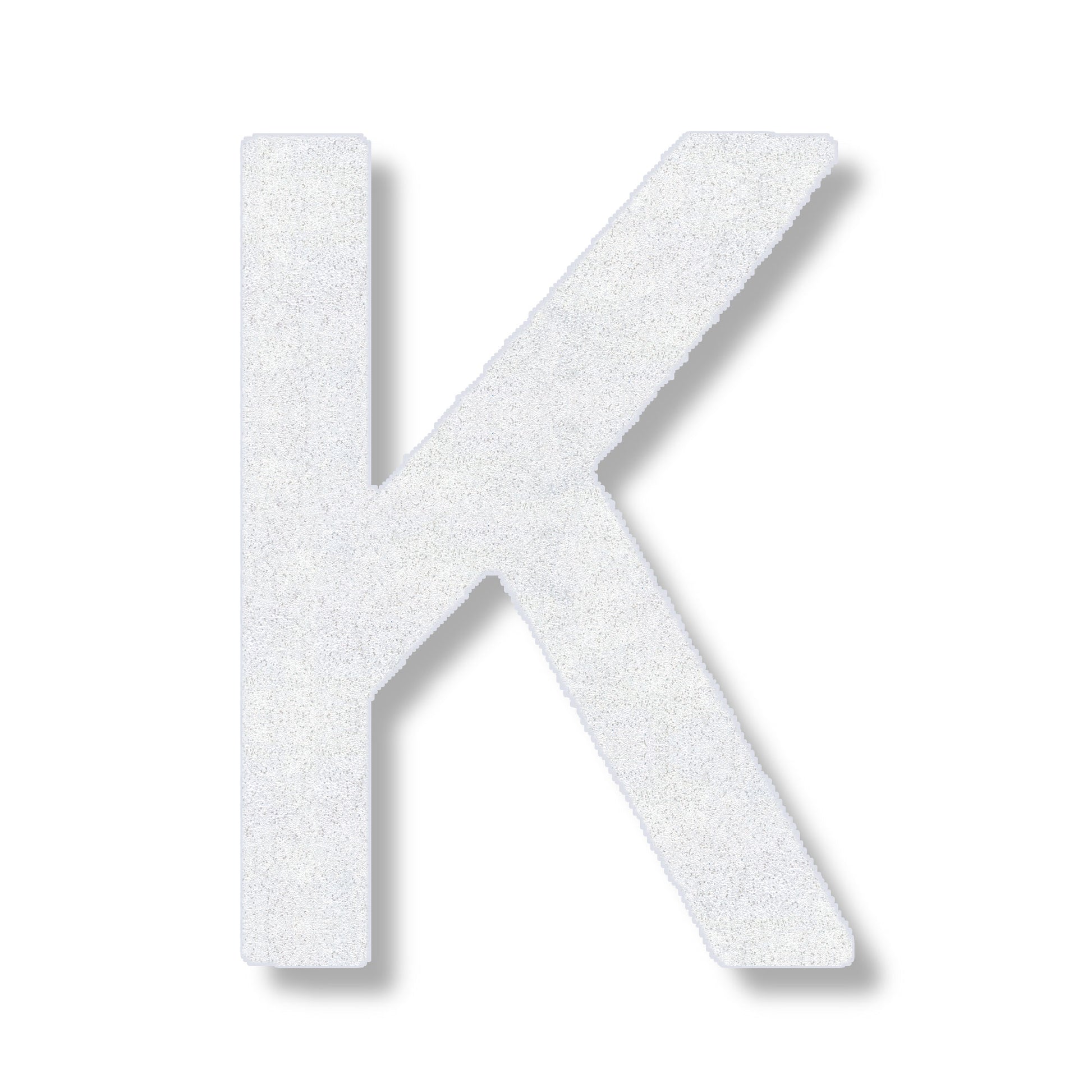 Letter K in white