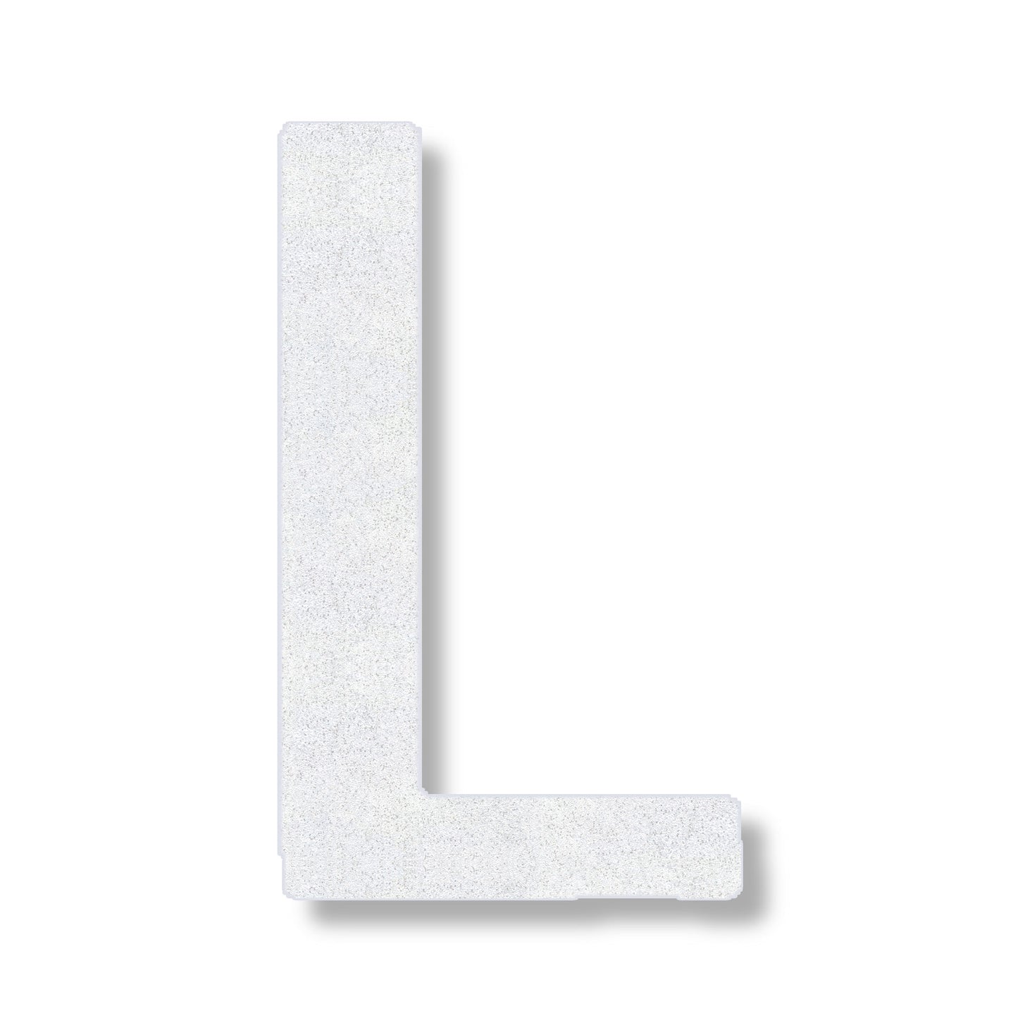 Letter L in white