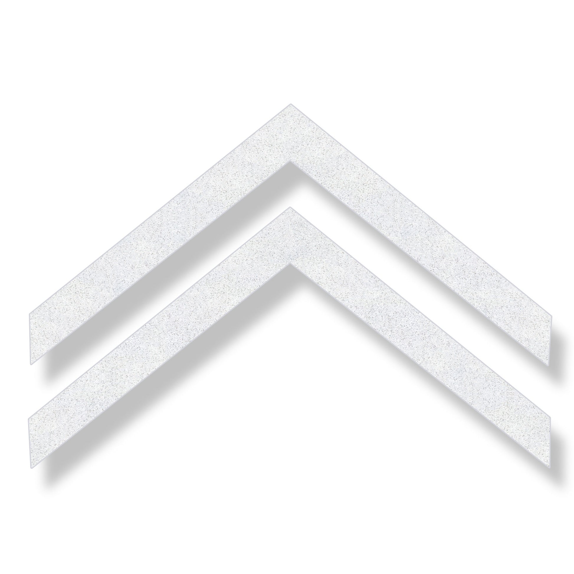White preformed thermoplastic bike Chevron