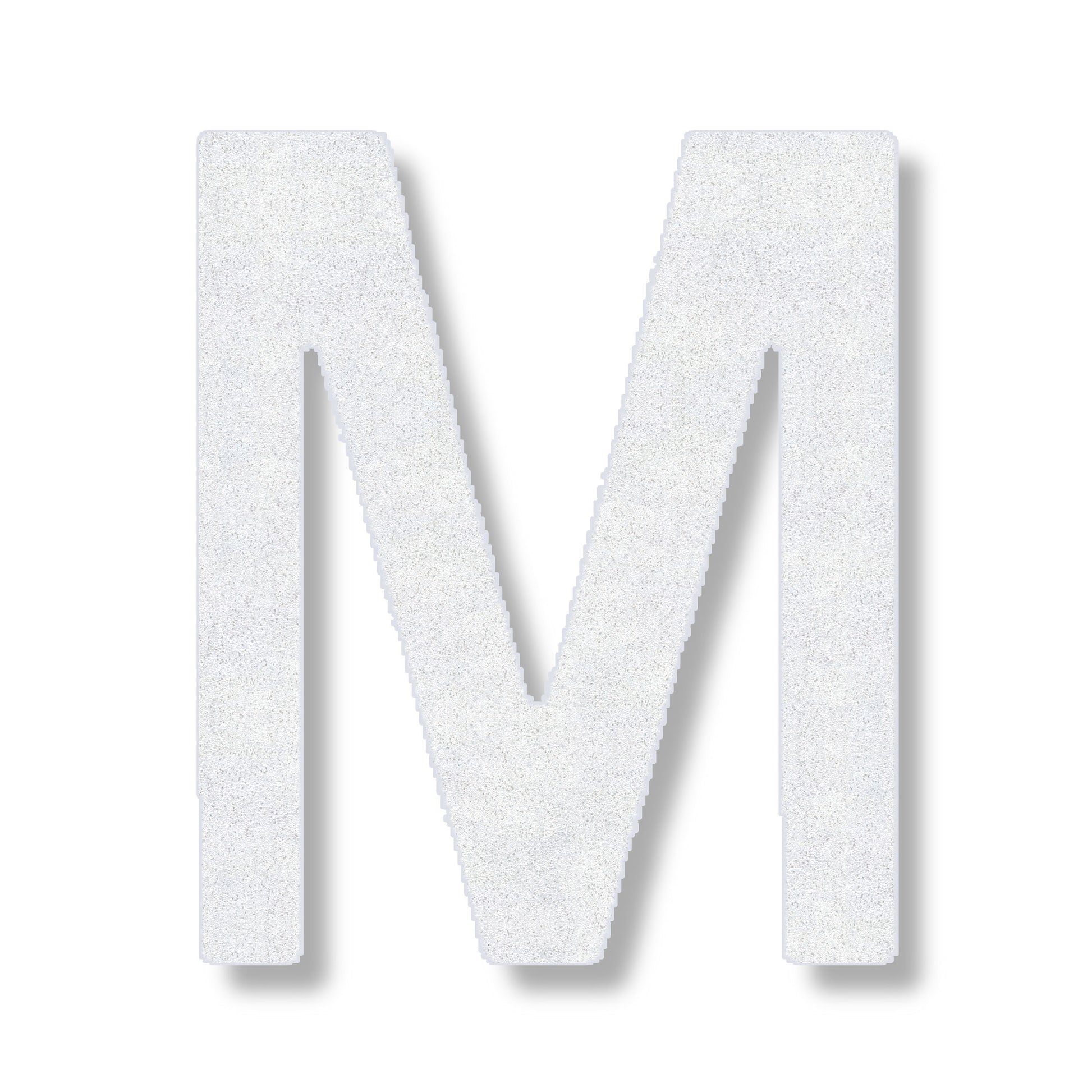 Letter M in white