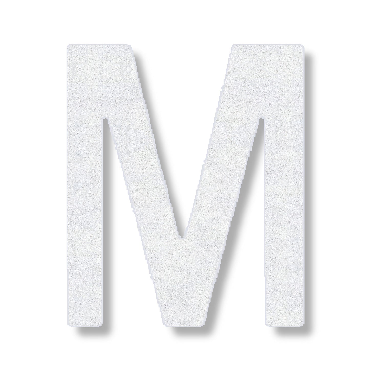 Letter M in white