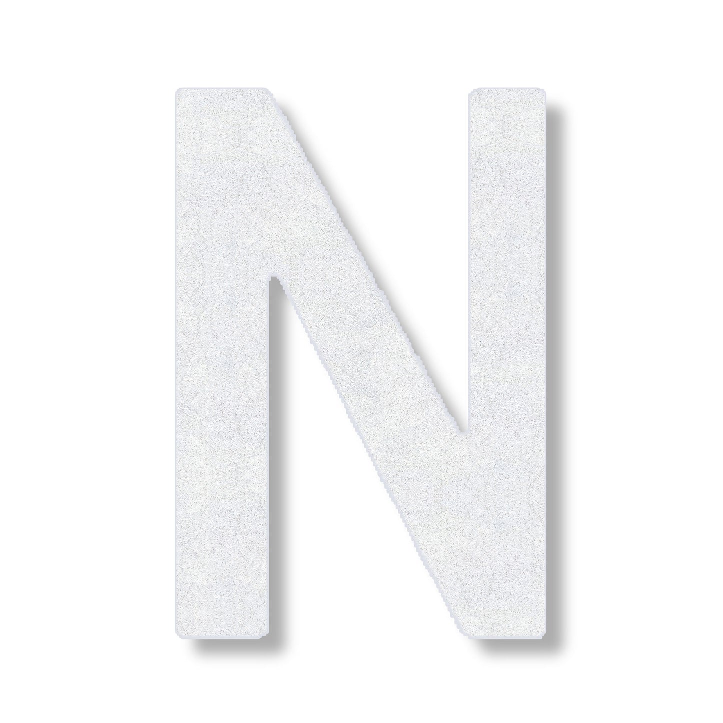 Letter N in white
