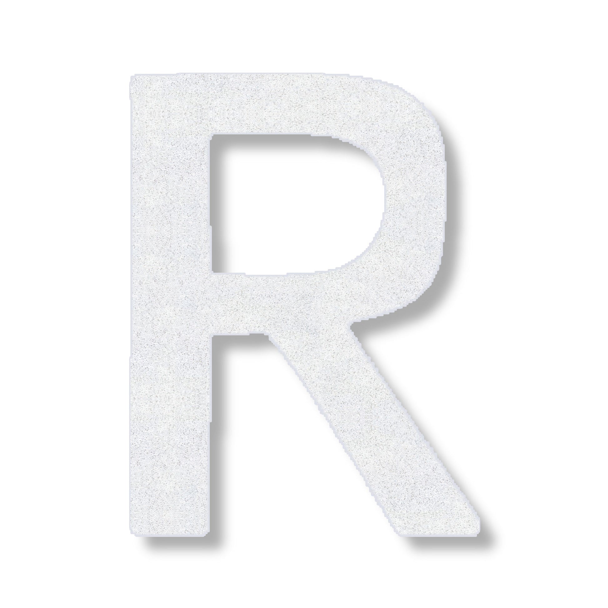Letter R in white