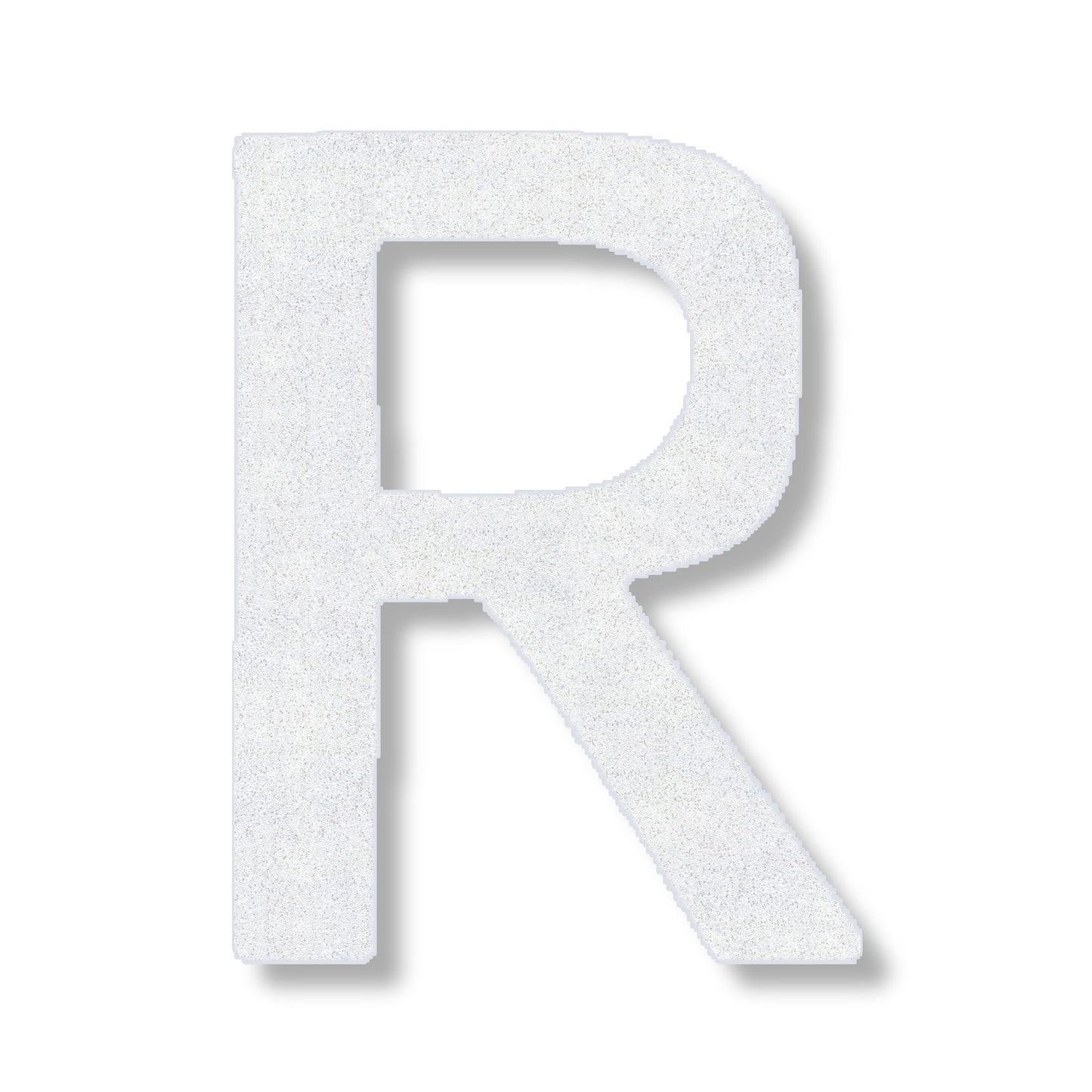 Letter R in white