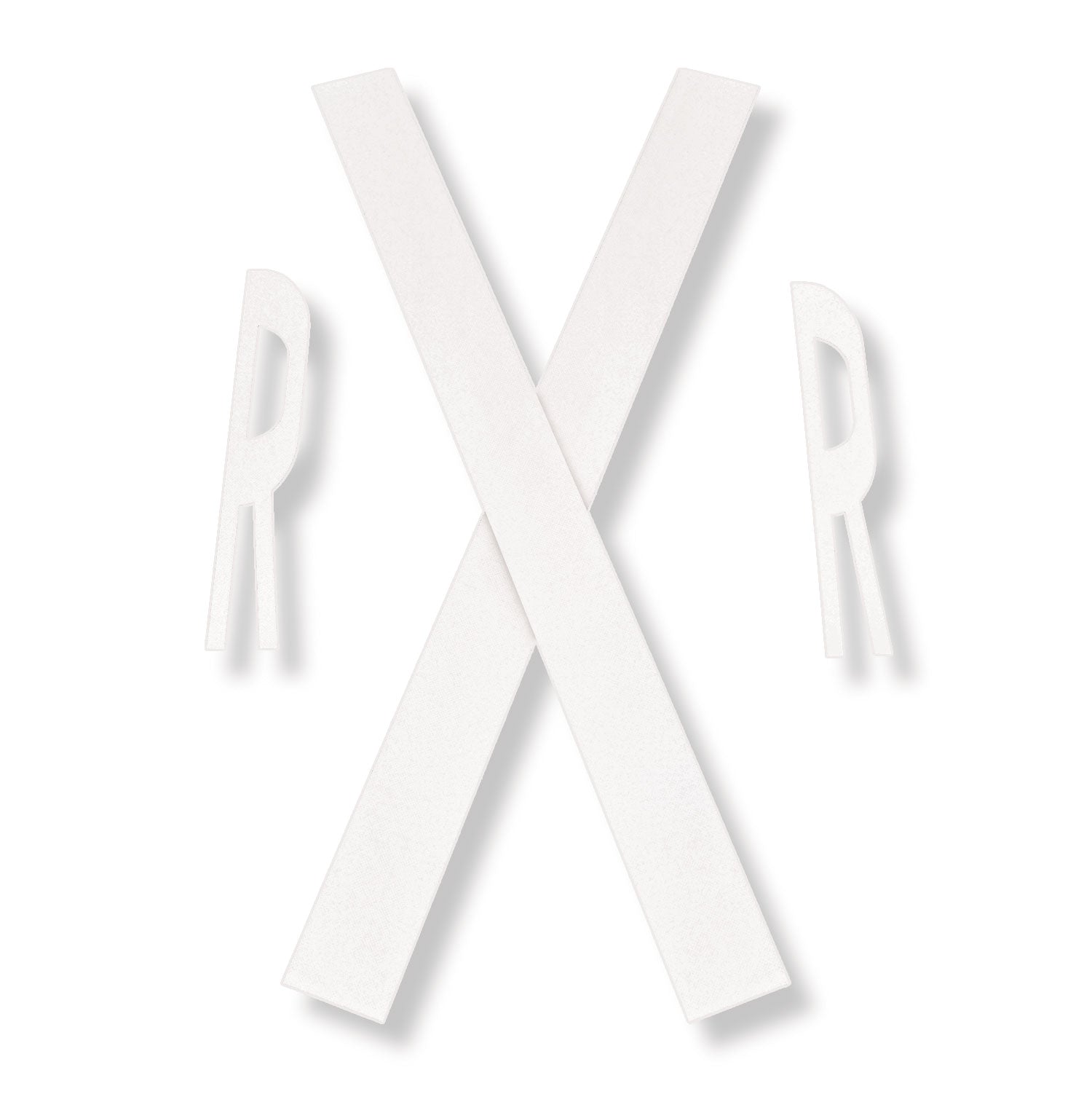 R X R in textured white tape