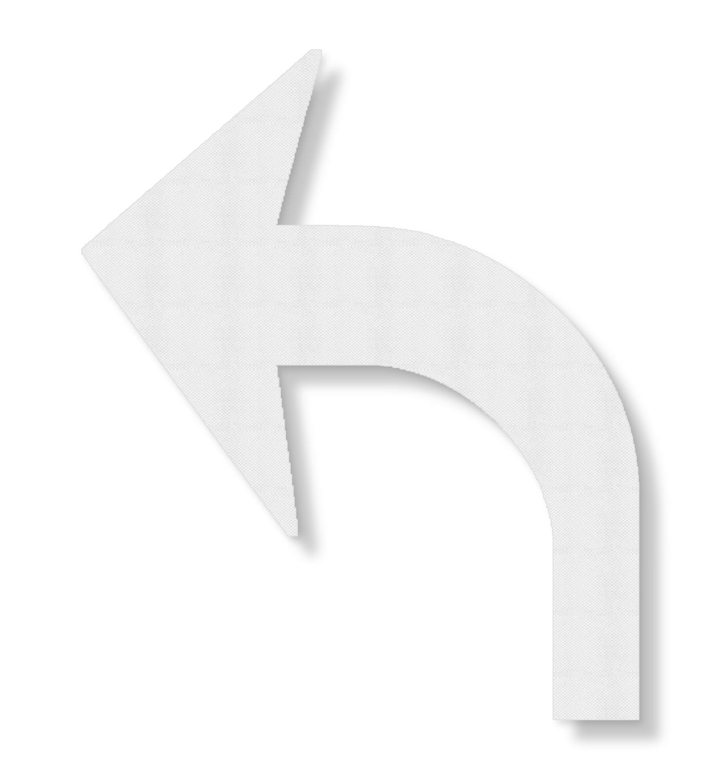 3M Stamark 380IES Left turn arrow in white textured tape