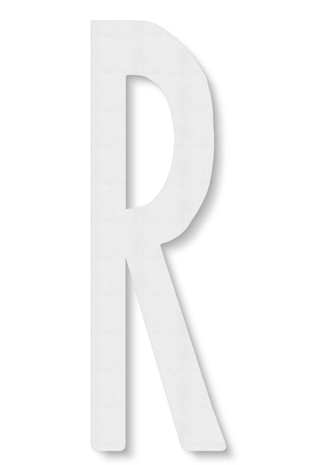 3M 380IES Stamark Letter R in white textured tape