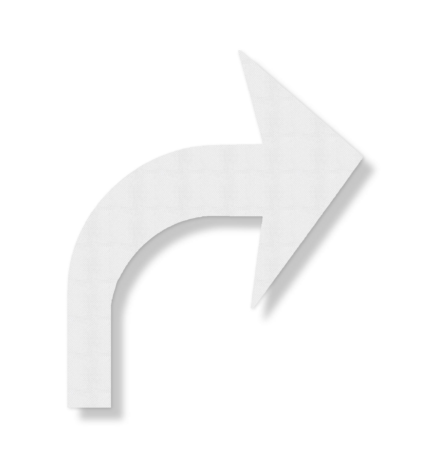 3M 380IES Stamark Right turn arrow in white textured tape