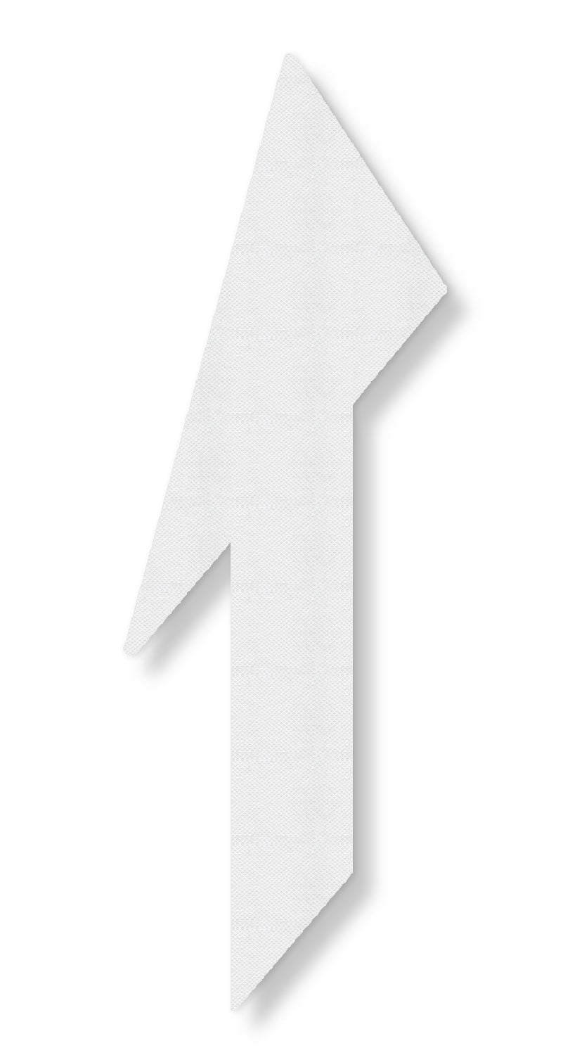 3M Stamark 380IES Right lane drop arrow in white textured tape