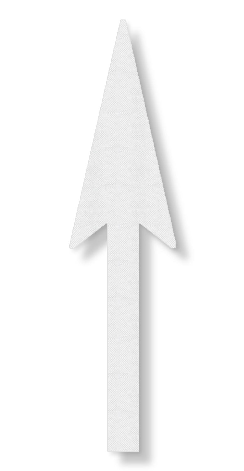 3M Stamark 380IES Straight arrow pointing up in white textured tape