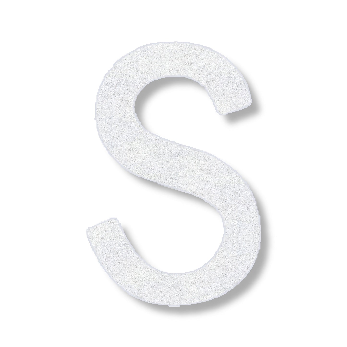Letter S in white