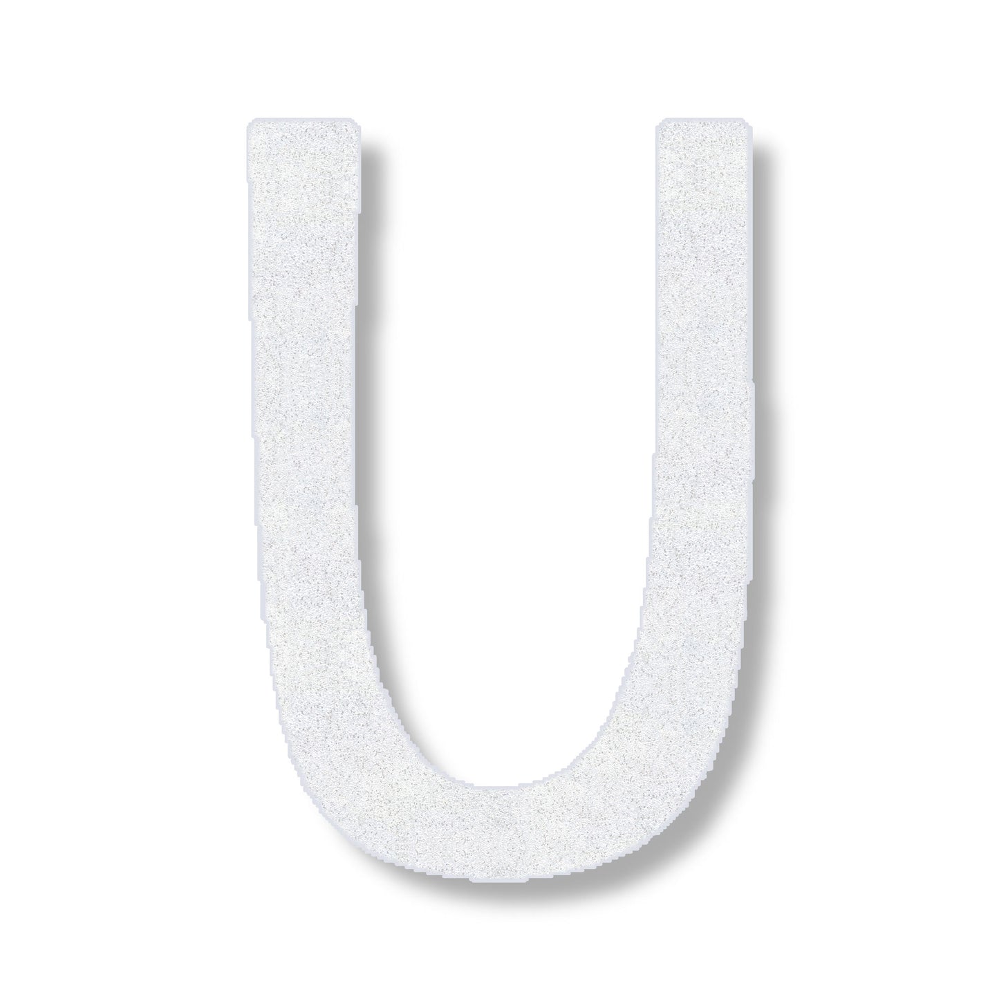 Letter U in white