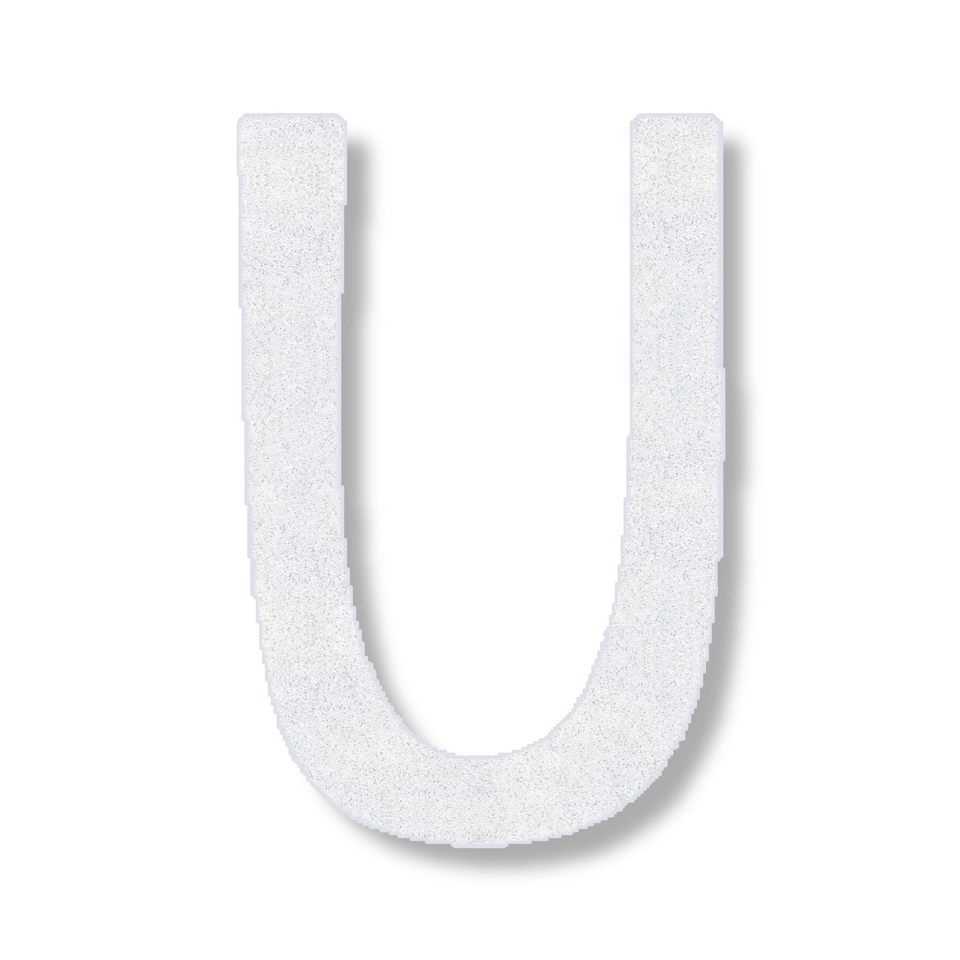 Letter U in white