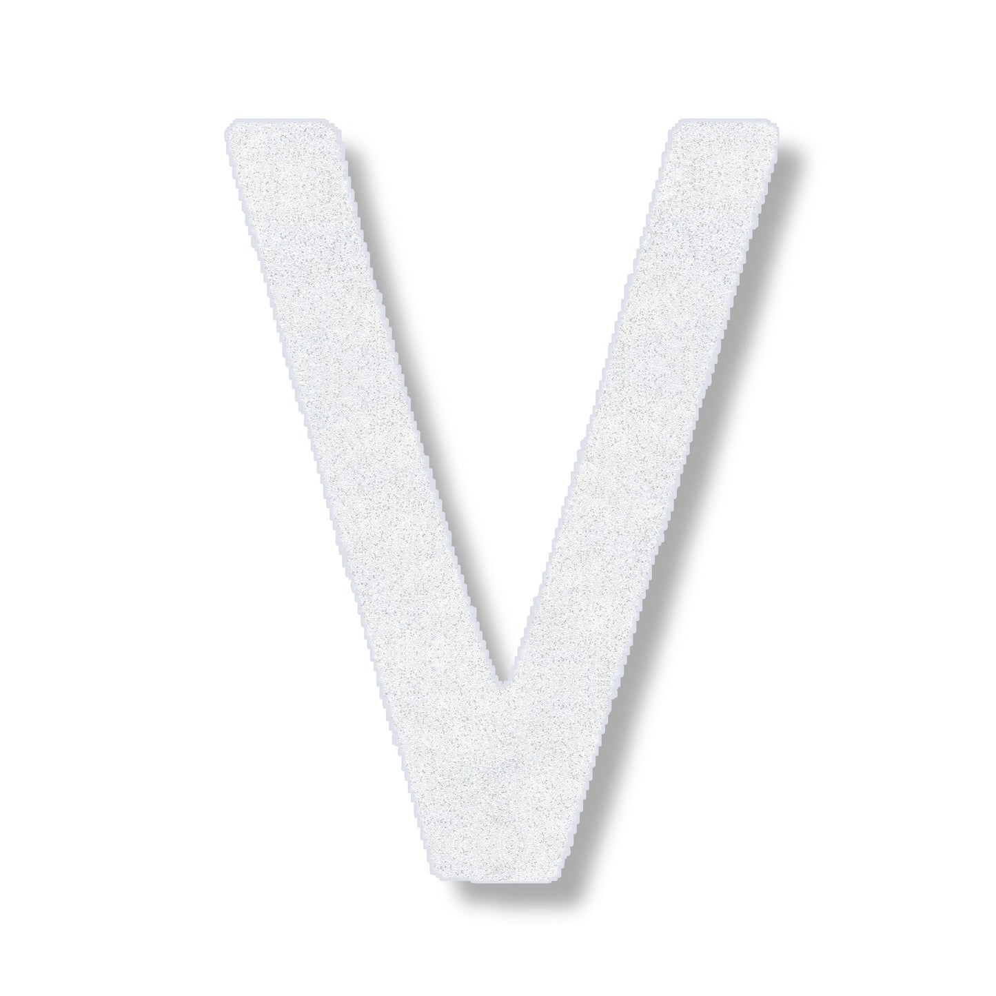 Letter V in white
