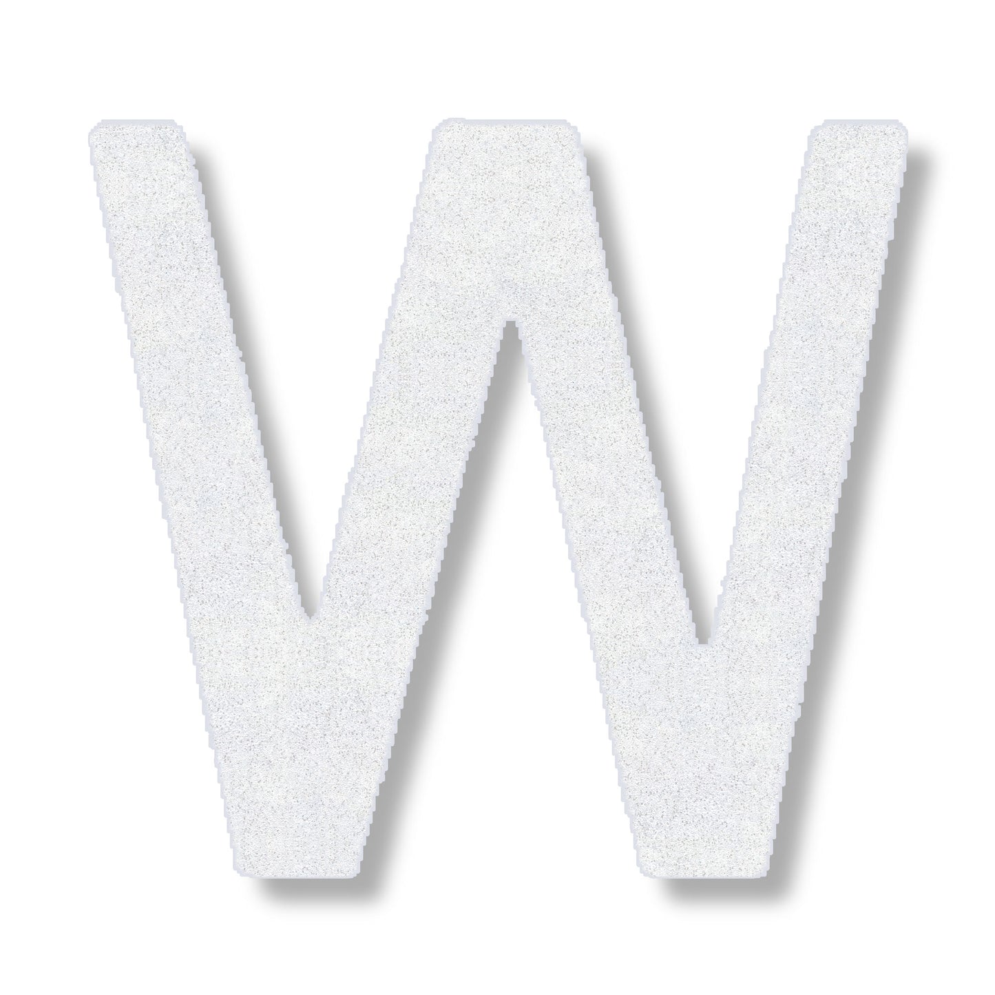 Letter W in white