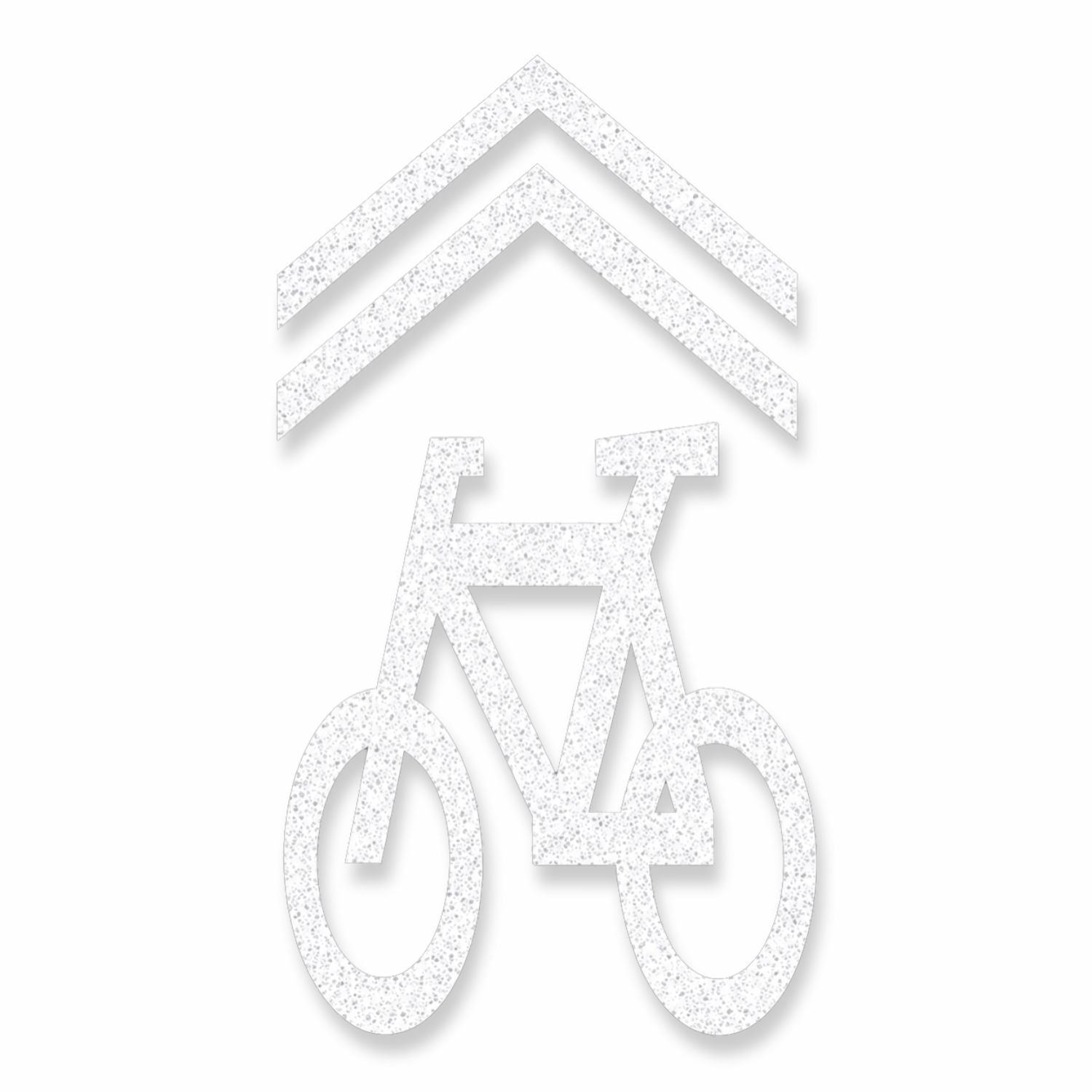 Preformed Thermoplastic Bicycle Shared Lane Symbol